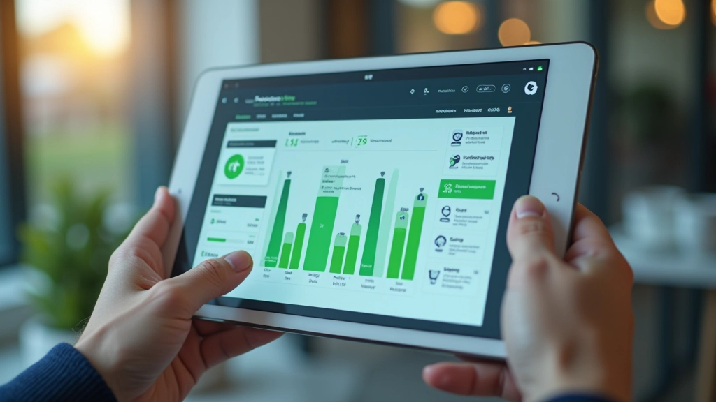 Dashboard mit monatlichen Finanzmetriken