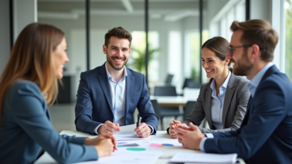 Team bei Finanzberatungsgespräch